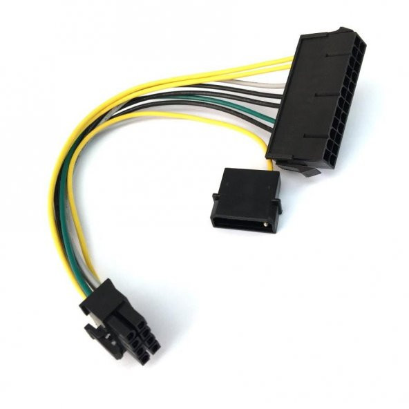 DELL Optiplex ATX Power Çevirici Kablo 8 Pin to 24 Pin+Molex
