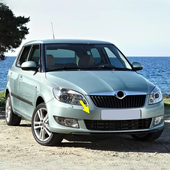 Skoda Fabia 2 Makyajlı 2011-2014 Ön Tampon Çeki Demir Kapağı 5J0807241
