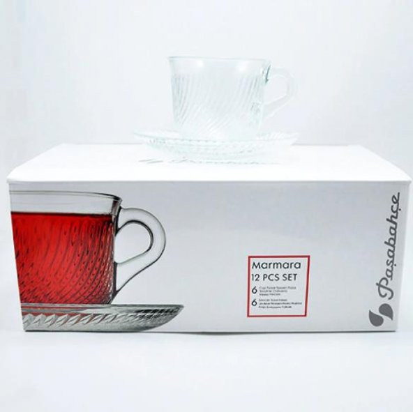 Paşabahçe Marmara 6 Kişilik Çay Nescafe Fincan Takımı 97768 - 3