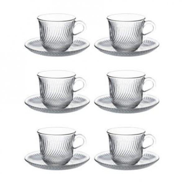 Paşabahçe Marmara 6 Kişilik Çay Nescafe Fincan Takımı 97768 - 4