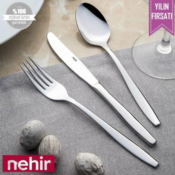 Nehir Sahra 12 Adet Sade Yemek Kaşığı - 2