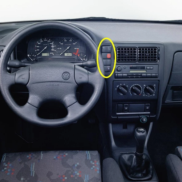VW Polo Classic 1996-1999 Torpido Teyp Çerçevesi Kör Kapak 6K0957087A