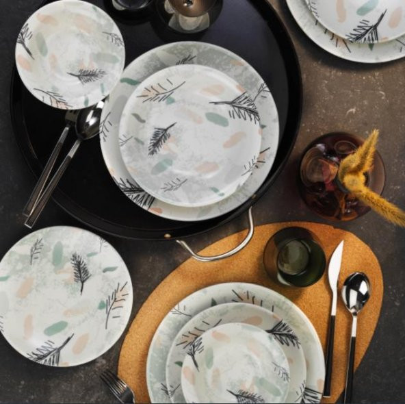 Kütahya Porselen Nano Ceram 24 Parça Yemek Takımı M208 - 2