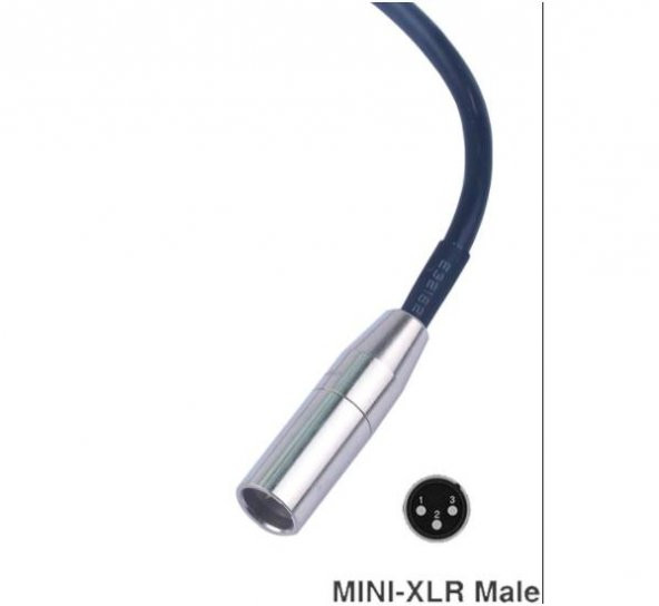 3 Pin Mini XLR Erkek - 3.5 mm Stereo Dişi Kaliteli Çevirici