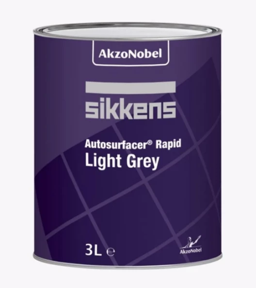 AkzoNobel Sikkens Auto Surfacer Rapid Astar Açık Gri 3 Litre