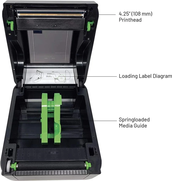 TSC DA210 Masaüstü 203 DPİ Direkt Termal Barkod Etiket Yazıcı - 8