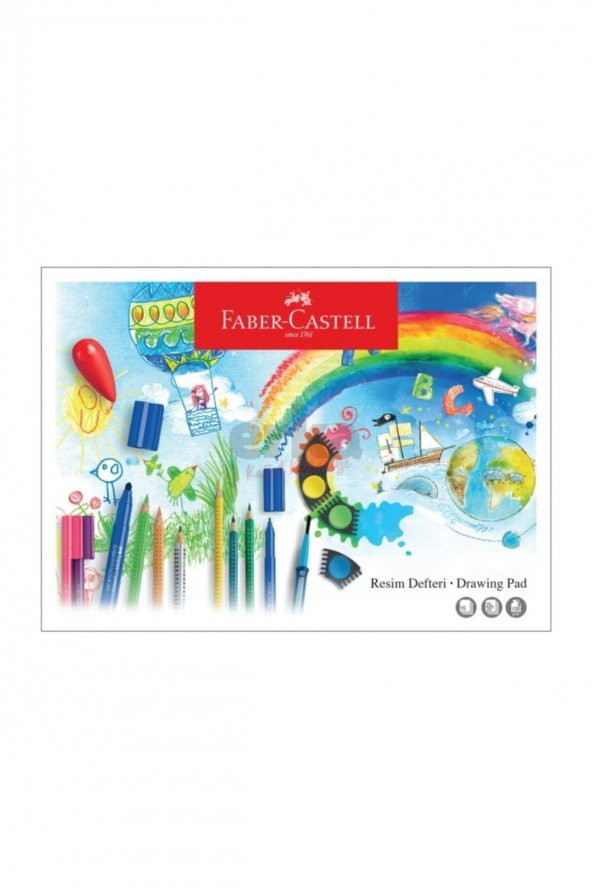 FABER CASTELL Karton Kapak Resim Defteri 25x35 Cm 15 Yaprak - 3