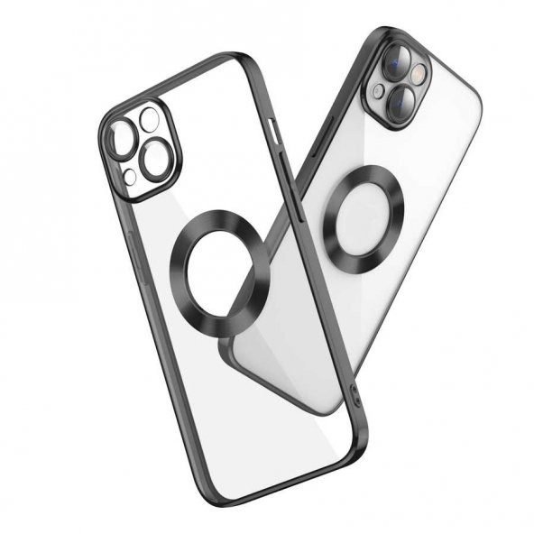 Apple iPhone 13 Kılıf Kamera Korumalı Logo Gösteren Zore Omega Kapak - 3