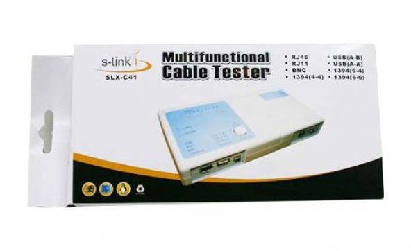 S-LINK SLX-C41 ÇOK FONKSİYONLU KABLO TEST CİHAZI