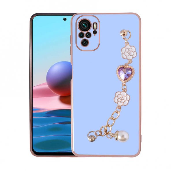 Xiaomi Redmi Note 10 Kılıf El Tutamaçlı Kamera Korumalı Zore Taka Silikon Kapak - 4