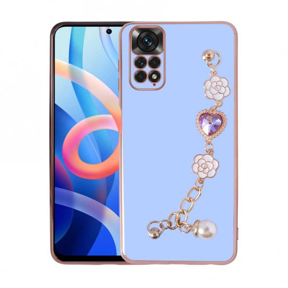 Xiaomi Redmi Note 11 Global Kılıf El Tutamaçlı Kamera Korumalı Zore Taka Silikon Kapak - 4