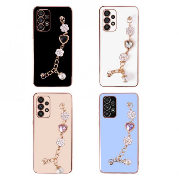 Galaxy A72 Kılıf El Tutamaçlı Kamera Korumalı Zore Taka Silikon Kapak - 8