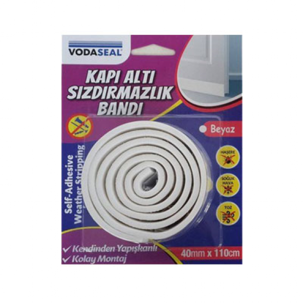 Vodaseal Kapı Altı Sızdırmazlık Bandı Beyaz 40X110cm