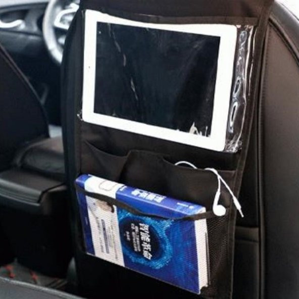 Gozimy Araç Kotuk Arkası 2 Cepli Universal Telefon Tablet Tutucu Alet - 3