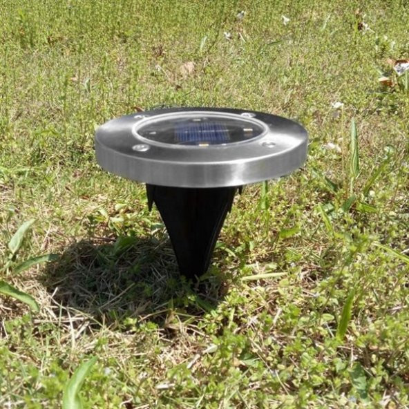 Gozimy Güneş Enerjili Su Geçirmez 4 Ledli Saplamalı Bahçe Lambası Işığı