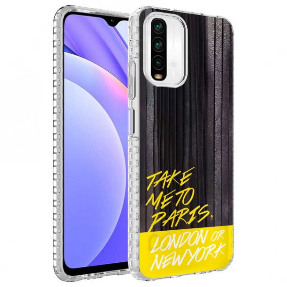 Xiaomi Redmi Note 10S Kılıf Airbag Kenarlı Renkli Desenli Silikon Zore Elegans Kapak - 8