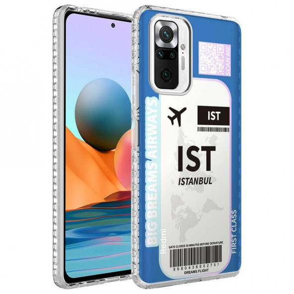 Xiaomi Redmi Note 10 Pro Kılıf Airbag Kenarlı Renkli Desenli Silikon Zore Elegans Kapak - 5