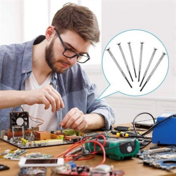 Gozimy 6 Parça Mini Saatçi ve Telefoncu Onarım Tornavida Seti - 2