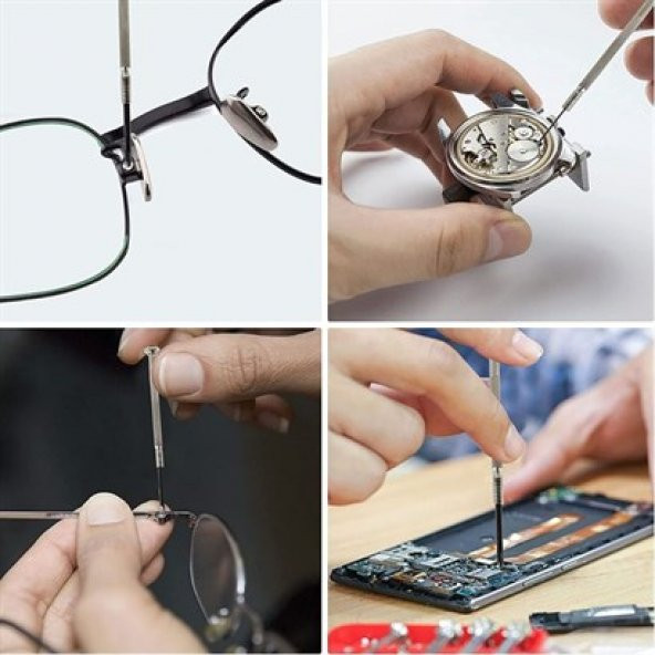 Gozimy 6 Parça Mini Saatçi ve Telefoncu Onarım Tornavida Seti - 4