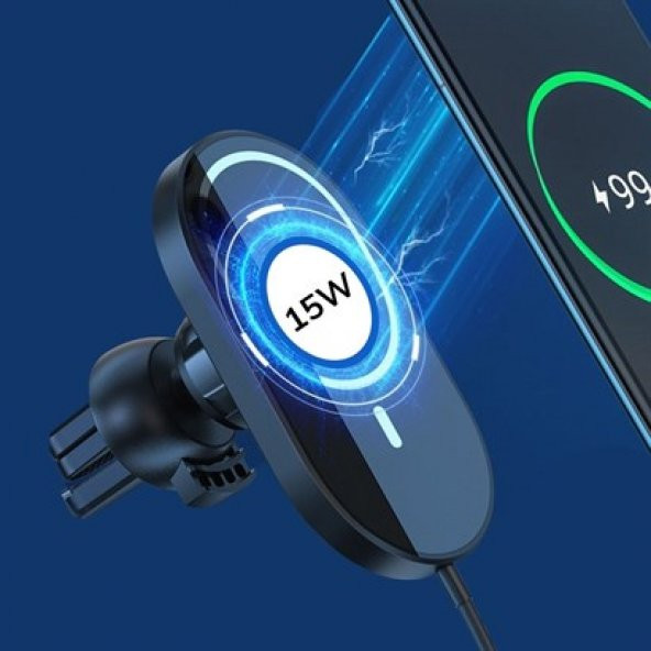 Gozimy 15w Mıknatıslı Takılabilen Hızlı Şarj Tüm Cihaz Ve Araçlara Uyumlu Araç İçi Şarj Cihazı - 3