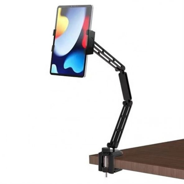 Masaya Takılabilen Telefon Tablet Standı Uzun Kollu Ayarlanabilir Telefon Tutucu - 3