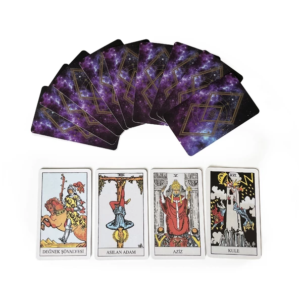 Star Tarot Fal Kartı Oyun Kağıdı 78 Kart - 2