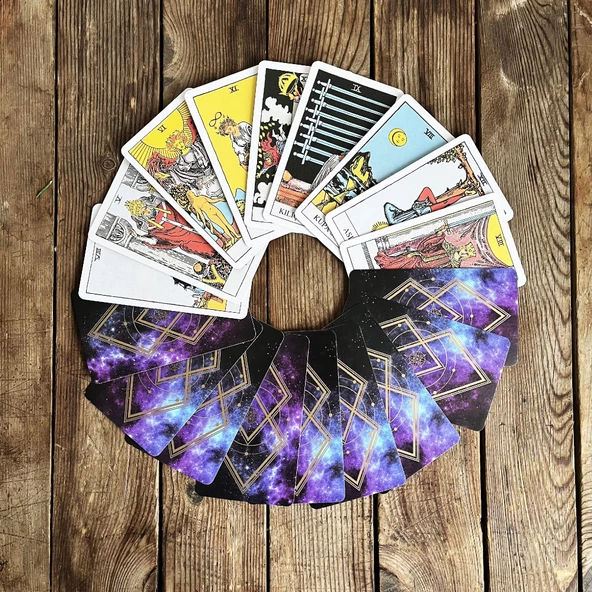 Star Tarot Fal Kartı Oyun Kağıdı 78 Kart - 3