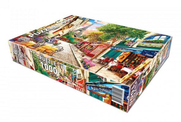 Star Oyun Paris'te Bir Küçük Sokak 1000 Parça Puzzle - 3