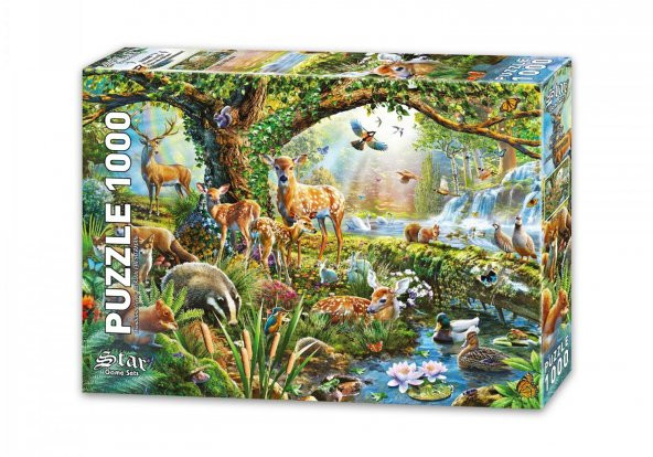Star Oyun Ormanda Yaşam 1000 Parça Puzzle
