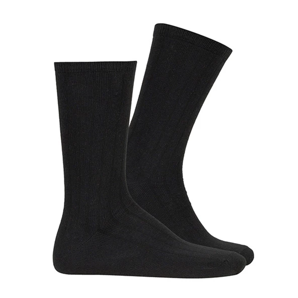 Thermoform Bambu Asker Çorap Siyah-Bej 3'lü Paket - Resim 2