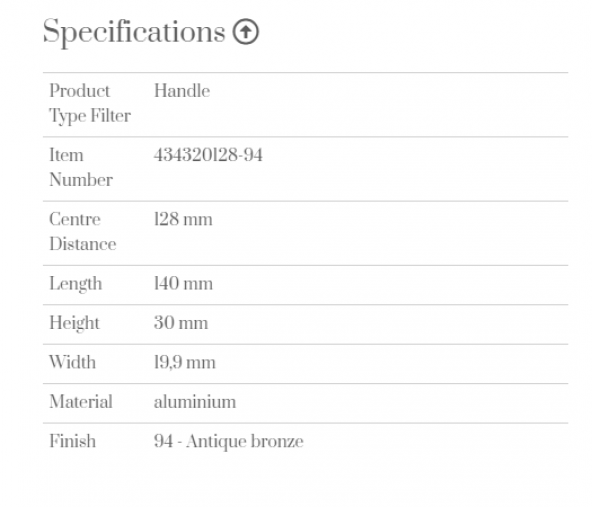 Furnipart Kulp Fall 128mm Antik Bronze - 3