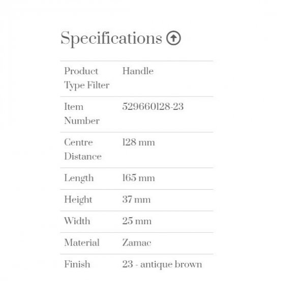 Furnipart Kulp Shıp 128mm Antik Brown - Resim 2