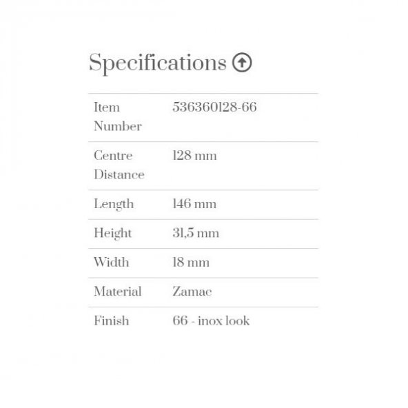 Furnipart Kulp Mercury 128mm İnox - Resim 3