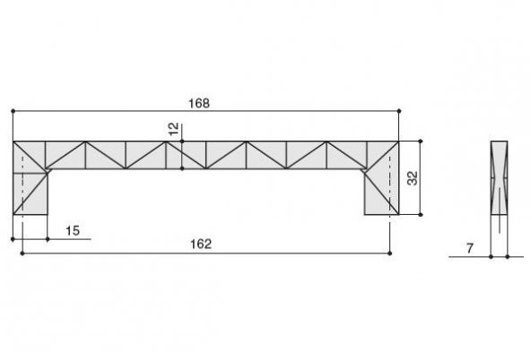 Furnipart Kulp Mosaic 160mm İnox - 2
