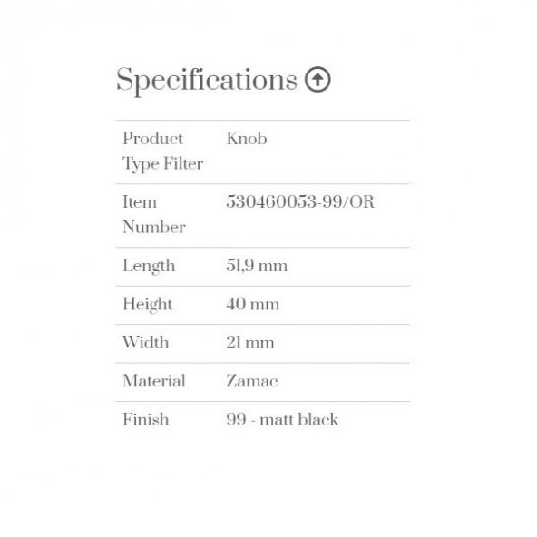 Furnipart Kulp Zeppelin 053mm Siyah - Resim 3