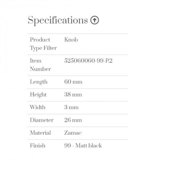 Furnipart Kulp Oval Sımple 060mm Siyah - Resim 3