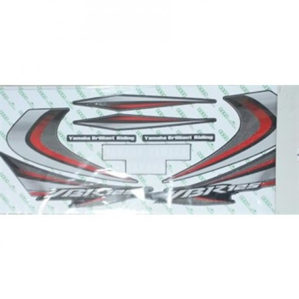 YBR 125 STİCKER SETİ 2004 KIRMIZI DİĞER RENKLER MEVCUTTUR