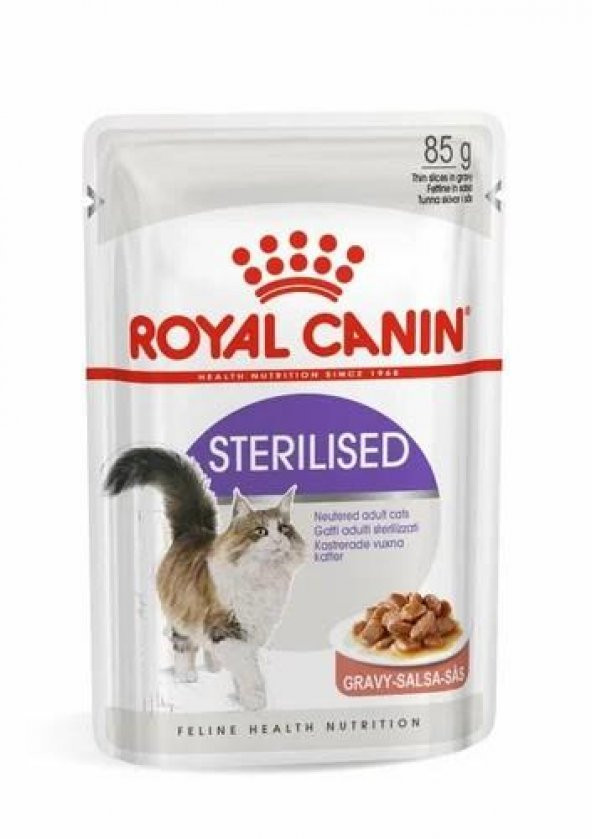 Royal Canin Sterilised Gravy Kısırlaştırılmış Kedi Yaş Maması 85 Gr 12 Li