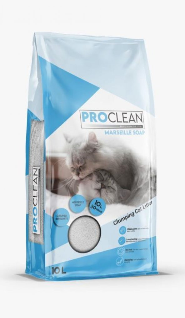 ProClean Marsilya Sabunlu İnce Taneli Kedi Kumu 10 Lt