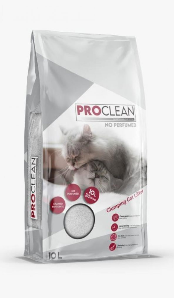 ProClean Kokusuz İnce Taneli Topaklanan Kedi Kumu 10 Lt