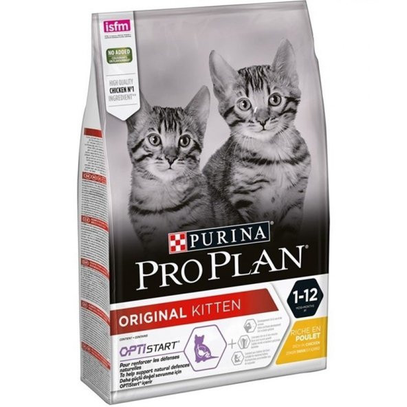 Pro Plan Original Kitten Tavuklu Yavru Kedi Maması 10 Kg