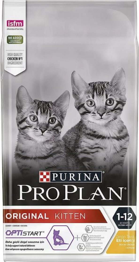 Pro Plan Original Kitten Tavuklu Yavru Kedi Maması 1.5 Kg