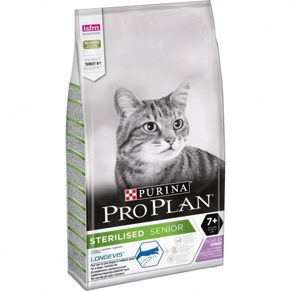 Pro Plan Sterilised Senior +7 Hindili Yaşlı Kedi Maması 3 Kg