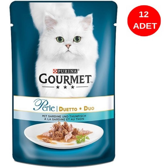 Gourmet Perle Izgara Ton Balıklı Kedi Yaş Maması 85 Gr 12 Li