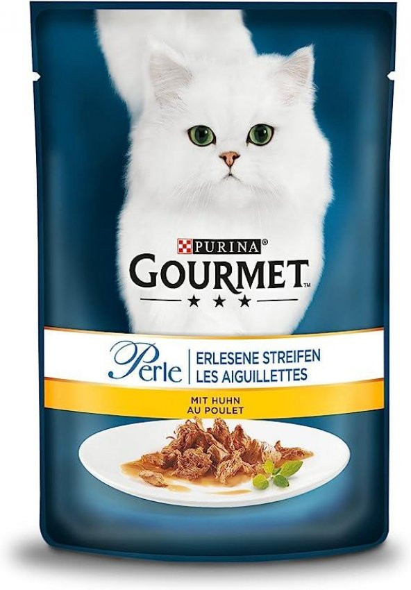 Gourmet Perle Izgara Tavuklu Kedi Yaş Maması 85 Gr 12 Li - 4