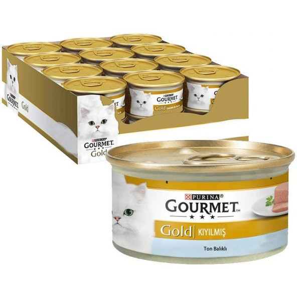 Gourmet Gold Kıyılmış Ton Balıklı Kedi Yaş Maması 85 Gr 12 Li - 3