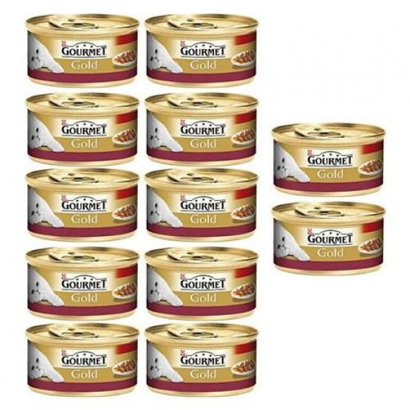 Gourmet Gold Parça Etli Tavuklu Ciğerli Kedi Yaş Maması 85 Gr 12 Li - 3