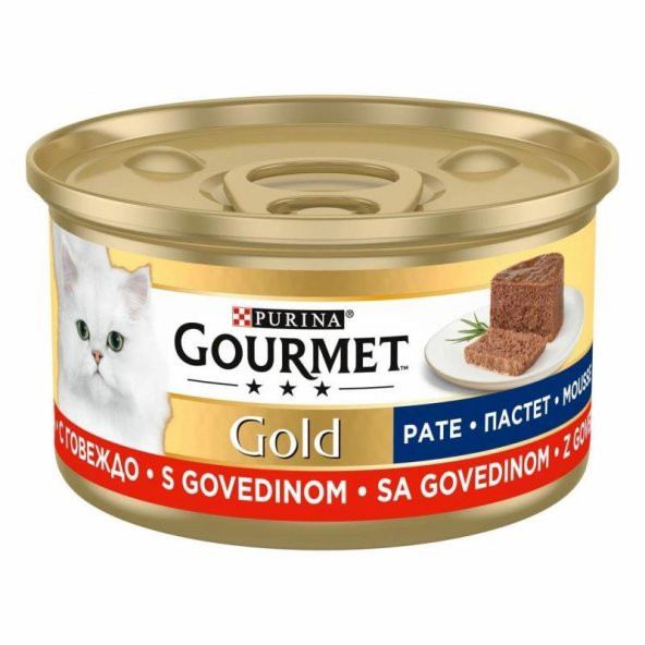 Gourmet Gold Kıyılmış Sığır Etli Kedi Yaş Maması 85 Gr 12 Li - 2