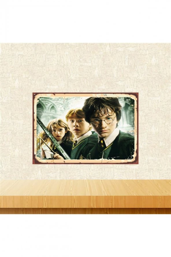 Harry Potter Karakterler 20-30 Cm Retro Ahşap Tablo Tkfx5568
