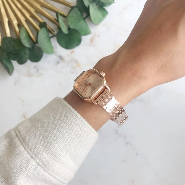 Melian Rose Kadran Rose Kordon Kadın Kol Saati - Resim 2